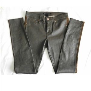 100% genuine lamb leather pants